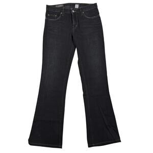 Red Engine Jeans Womens 28 Black Bootcut Leg Flared Denim Cotton Made in USA